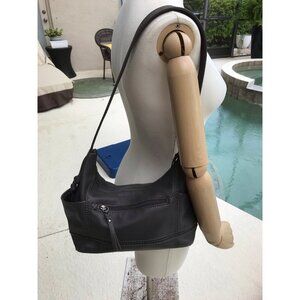 The Sak Kendra Leather Hobo Bag in Grey